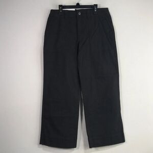 Women's Black Utility Wide Leg Crop Pant - 12 - Social Standard